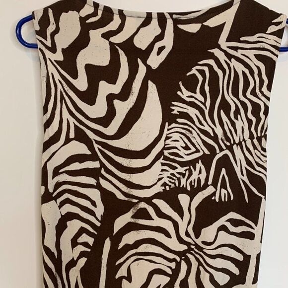 Jones New York Signature Large Leaf Print Midi Dress - Picture 7 of 7